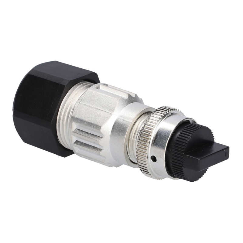 Circular Power Connector 2 Pin Plug EMI Shielding DC 60V 55A C10‑748591‑Z2S for Industrial Connections