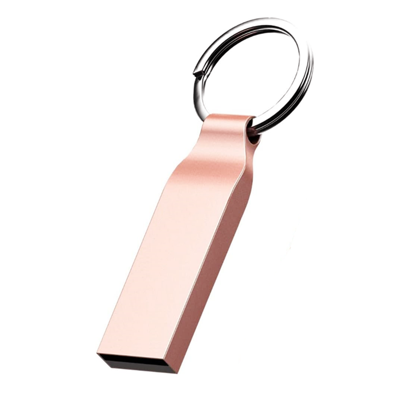 Metal USB Flash Drive 64GB 128GB key chain Pendrive Waterproof usb Pen 256GB 512GB USB Memory Stick Flash Disk: Pink / 1TB