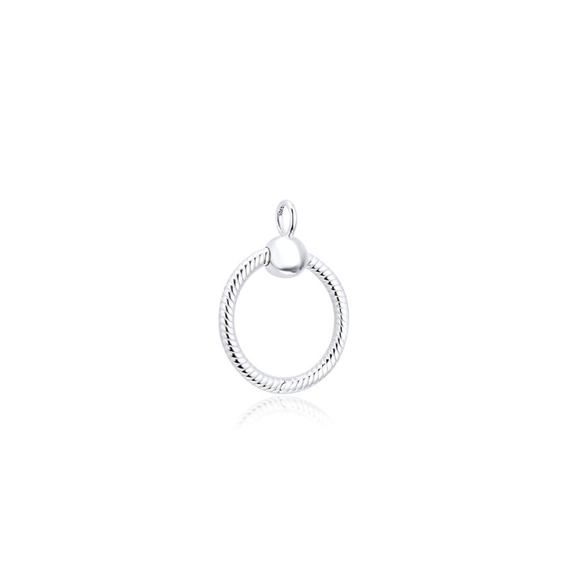Echte 925 sterling zilveren momenten kleine o hanger dames sieraden fabriek