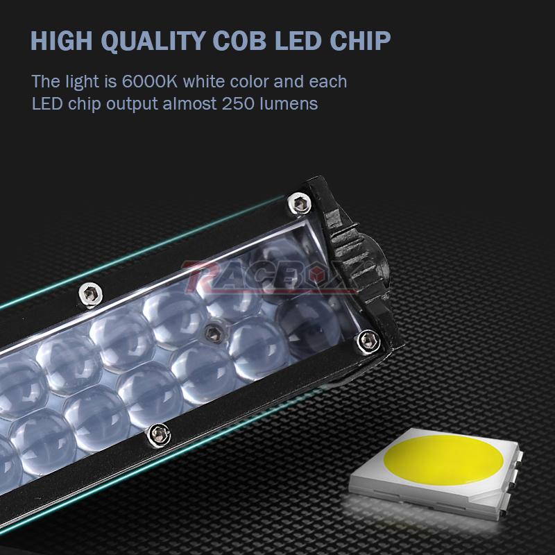 11 inch LED Worklight Slim LED Light Bar Dual Row Spot Beam 6000K White Light Universal Spotlight Driving Light Off-road Car