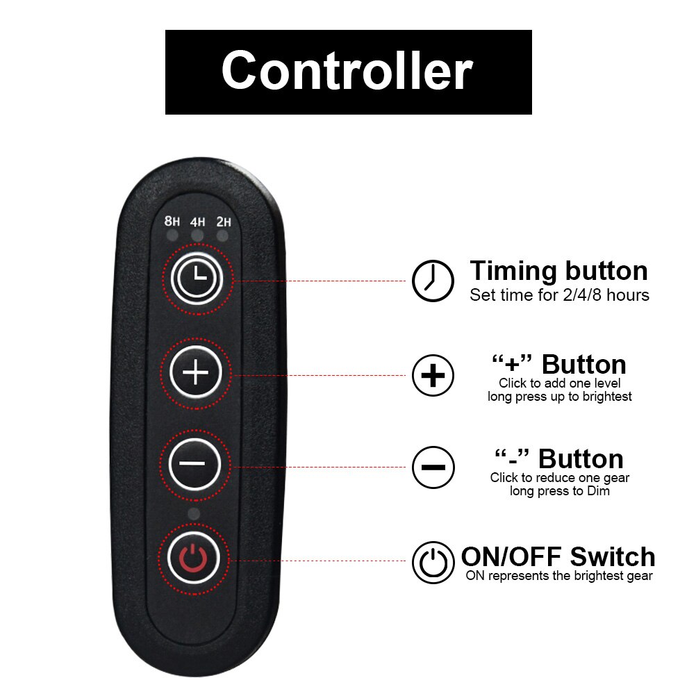 E27 Timeable Reptile Heat Lamp with Dimmable for Reptiles Tortoise Lizard UVA UVB Lamp Amphibians Lizards Temperature Controller