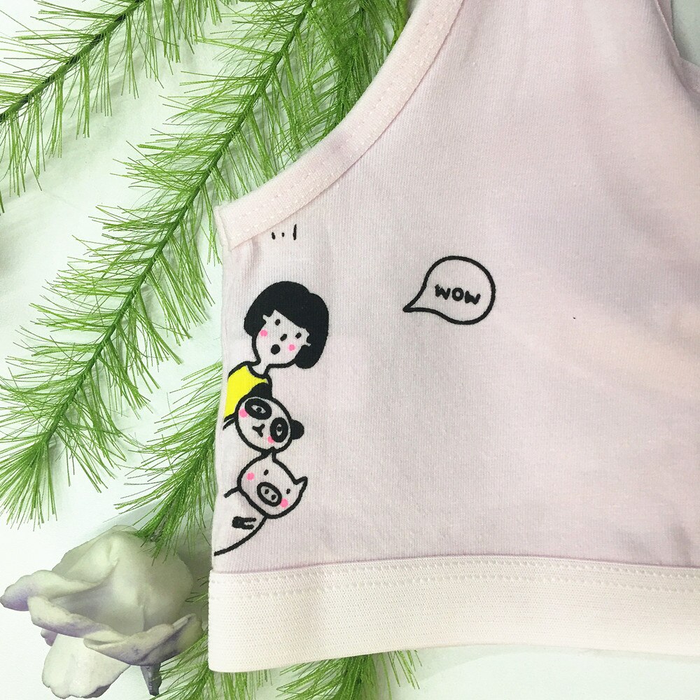 Sujetador para el cuidado del pecho para niña, ropa interior de algodón Hipster para adolescentes, chaleco de verano para niños pequeños de 8 a 16 años, 3 piezas