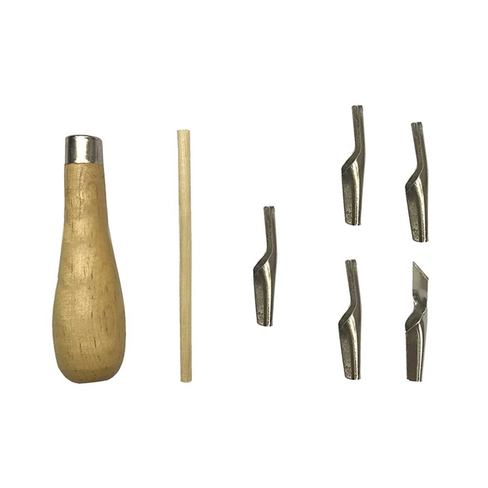 DIY Artist Tools Colour Modulation For Oil Painting Drawing Wood Handle Practical Palette Cutter Kit Multifunction Portable Art