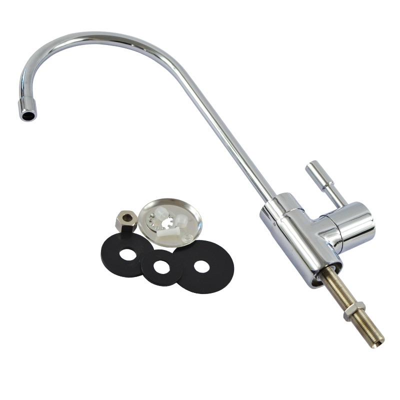 Atwfs Luxe Single-Handvat 1/4 ''Kraan 1/4'' Slang Quick Connect Keuken Drinkwater Tap Kraan Ro Water filter Onderdelen