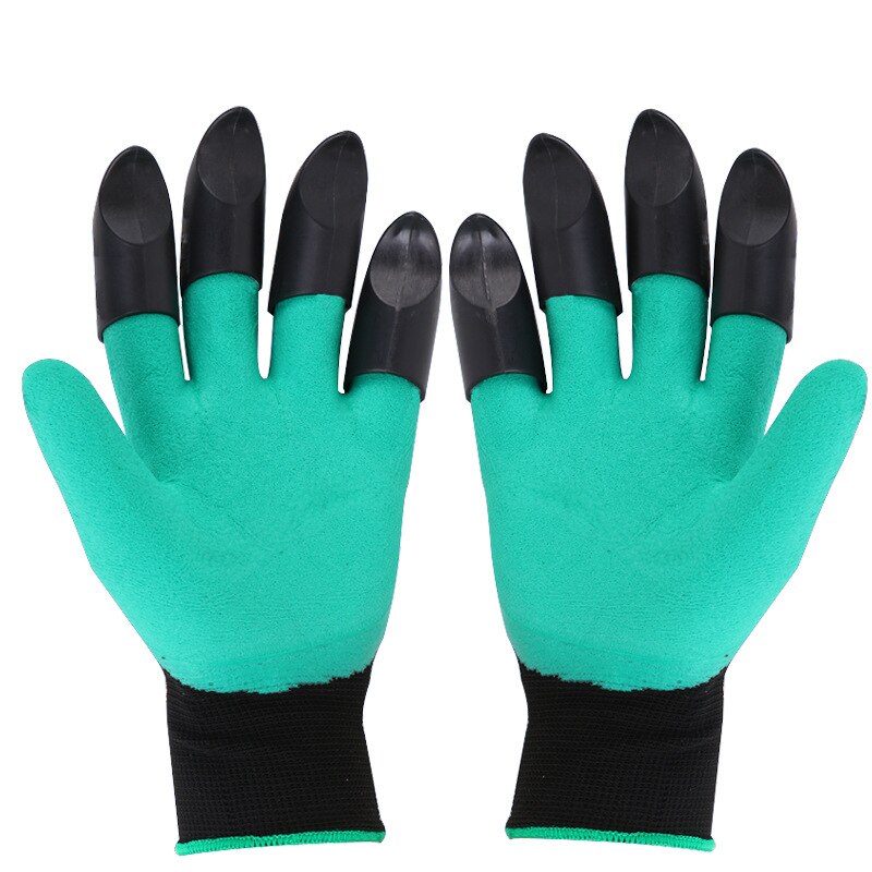 Gants de jardin pour plantes avec des griffes du bout des doigts rapide facile à creuser et à planter sans danger pour les moufles roses creusant des gants ménagers imperméables