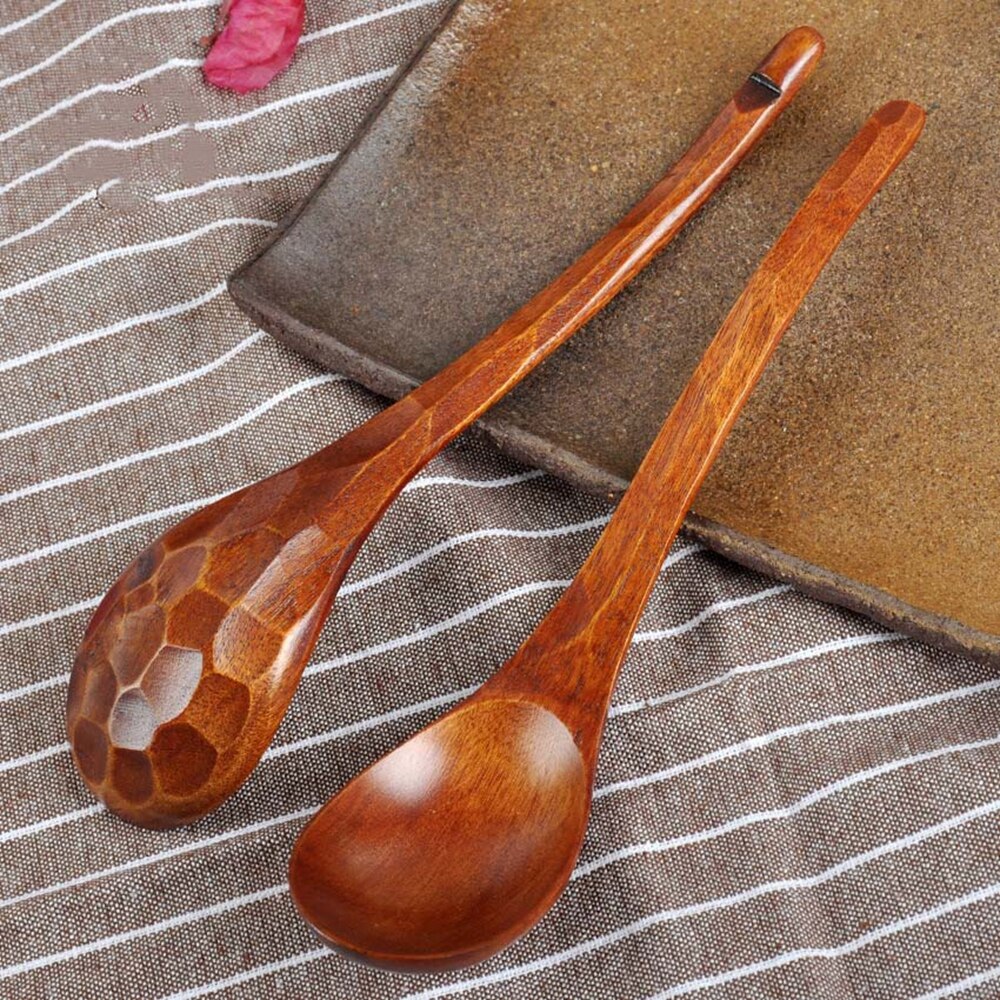 Wooden Spoon Turtle Shell Texture Durable Safe Practical Cooking Soup Pot Spoon Utensil for Restaurant