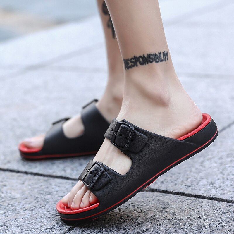 Summer men Beach Slippers Jelly Shoes Men Eva Beach Sandals Outdoor Men Casual Shoes Walking Beach Flip Flops Zapatos