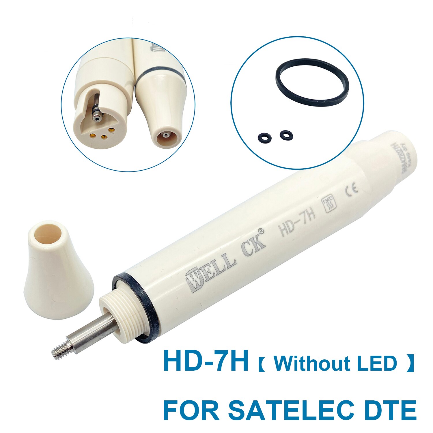 Dental Instrument Tools Ultrasonic Scaler Handpiece Handle 3H 5L HD-7H HD-7L LED Materials Fit For SATELEC DTE Woodpecker: HD-7H No LED