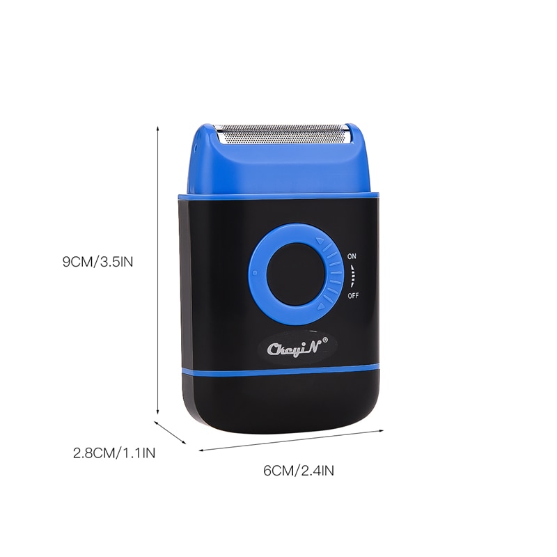 Powered Electric Battery Shaver Razor Beard Trimmer Men Hair Removal Single Blade Beard Shaver Face Care Tool Shaving Machine