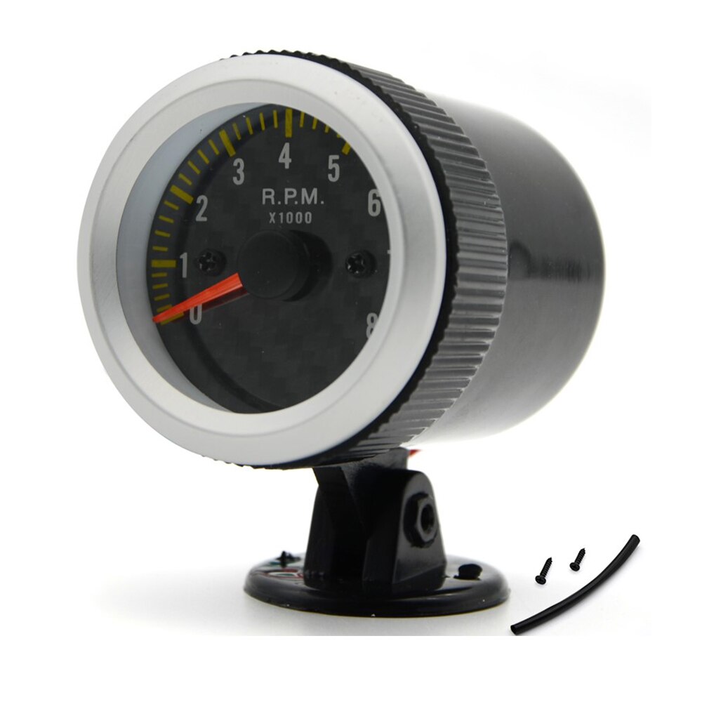 2" 52mm 12V Auto Tachometer 0-8000 Rpm Meter Blue Or White LED Light With Gauge Pod For 4 6 8 Cylinder