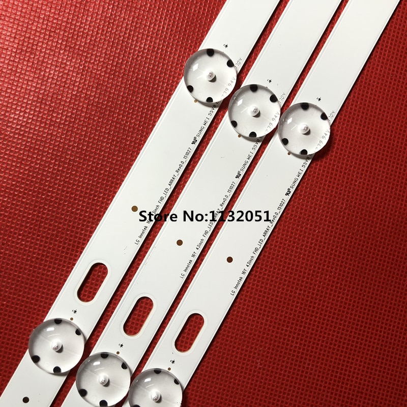LED Backlight strip 8 lamp For LG Innotek Direct 43inch UHD 1Bar 24EA 43uh619v 43UH610V 43UH6030 UF64 UHD_A 43LH5700 43LH60FHD