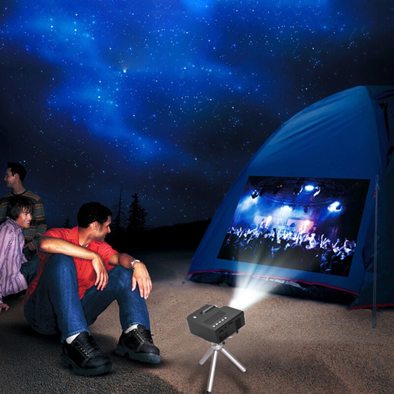 Mini Portable LED Projector 1080P Home Cinema Theater Video Projectors USB for Mobile Phone PUO88