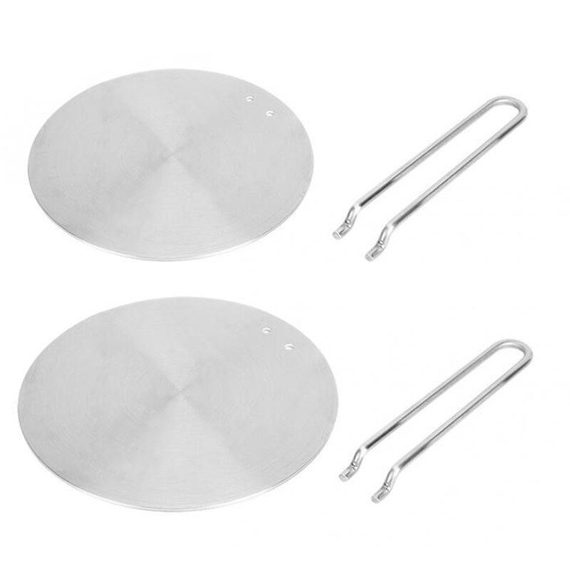 Heat Diffuser Stainless Steel Induction Heat Diffuser with Removable Steel Handle Coffee Milk Cookware Diffuser