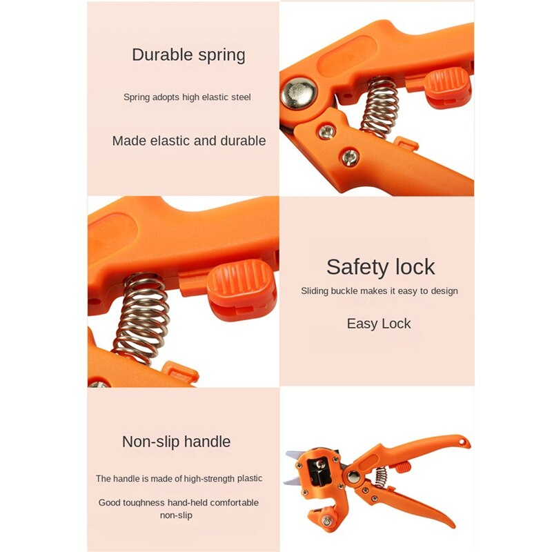 -Garden Grafting Tool, Multifunctional Grafting Scissors Grafting Machine Grafting Device For Fruit Trees And Grape Vines