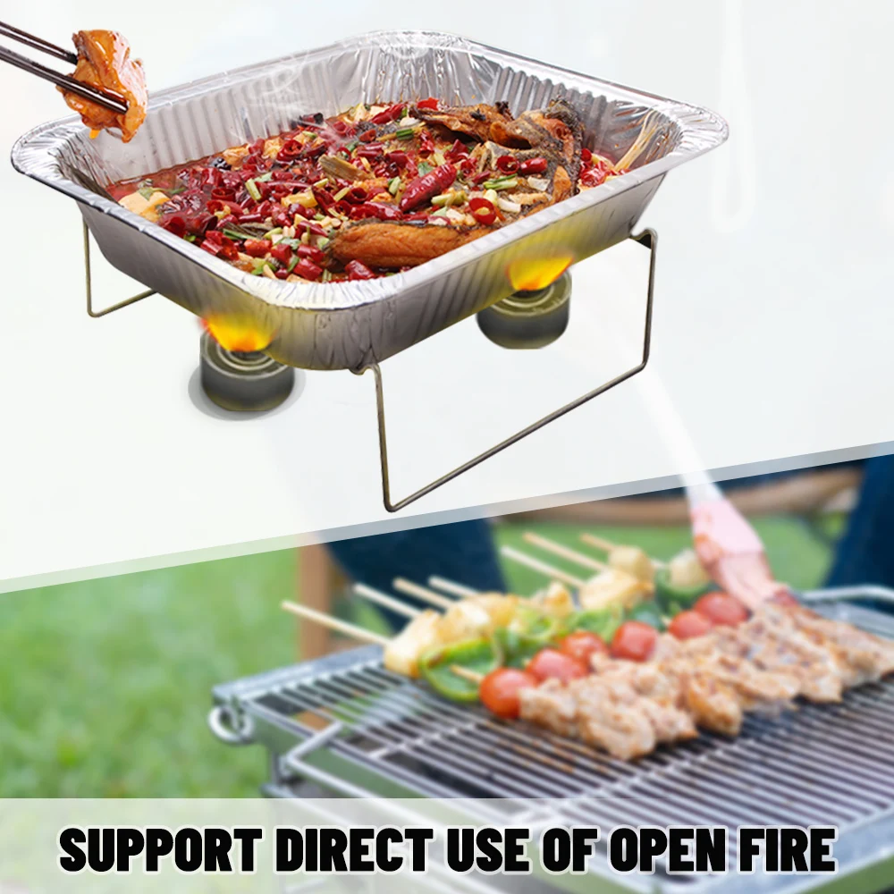 Plateau d'égouttage BBQ, feuille d'aluminium étanche à l'huile, boîte en fer-blanc friteuse à Air plateau jetable, panier de cuisson à la vapeur, outil de cuisine 10 pièces/ensemble