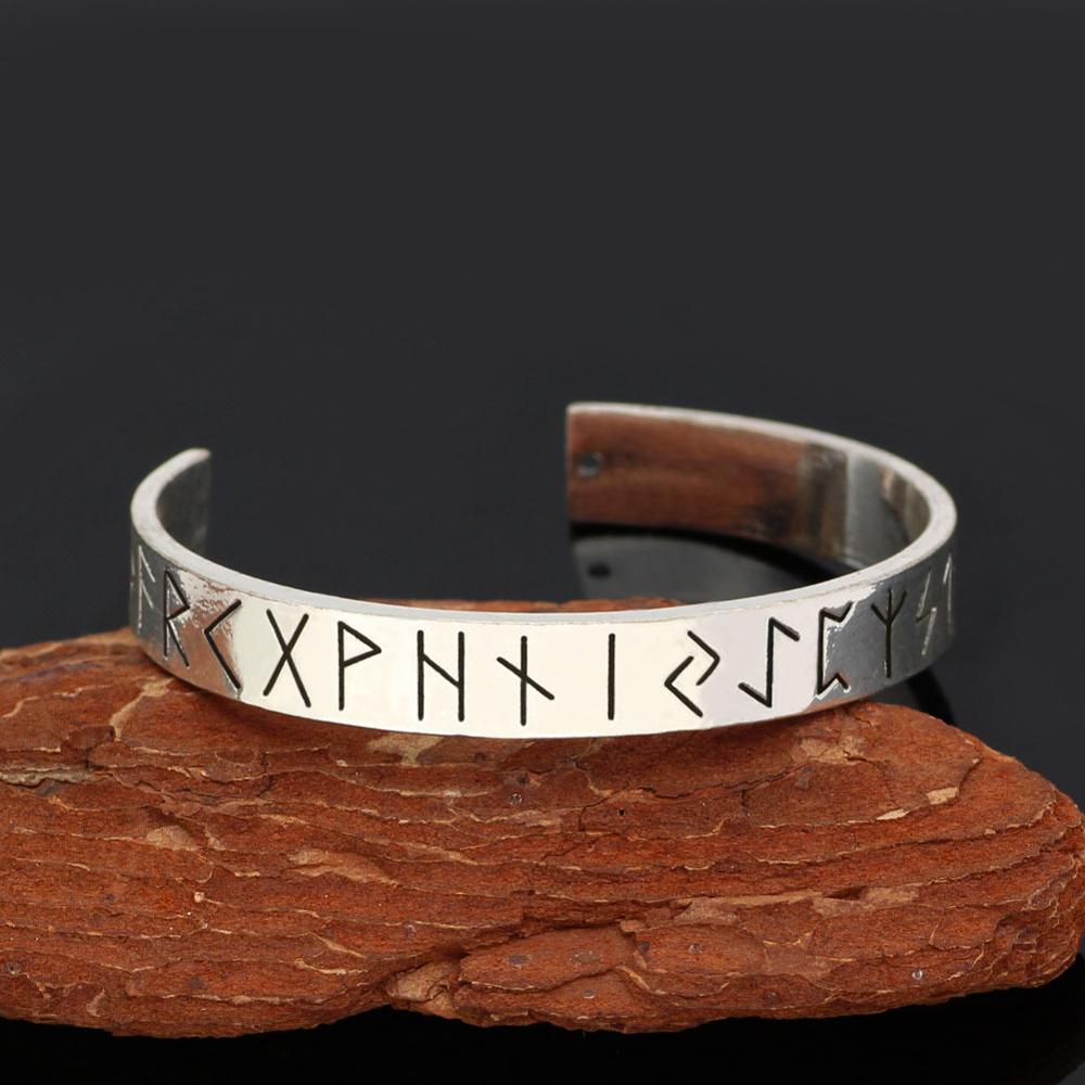 Nordic Runes Viking Jewelry Mens Bracelet Viking Homme Decoration Cuffs Bangles For Women