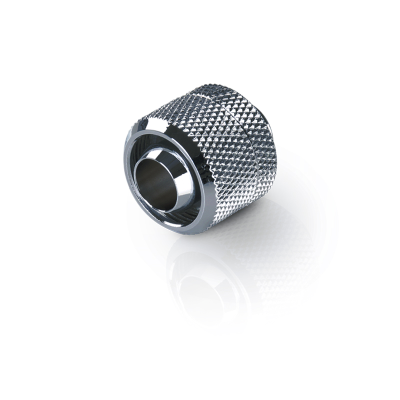 4PCS Azieru 10X16mm Soft Tube Connector For PVC/PE Flexible Tubing PC Water Cooling Fitting Silver / Black AU-FT3-TK