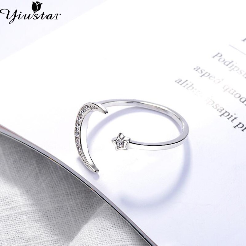 Yiustar Mode Verstelbare Groene Bladeren Ringen Voor Vrouwen Meisjes Sieraden Huwelijksgeschenken Mini Leuke Elegante Open Knuckle Vinger: 190