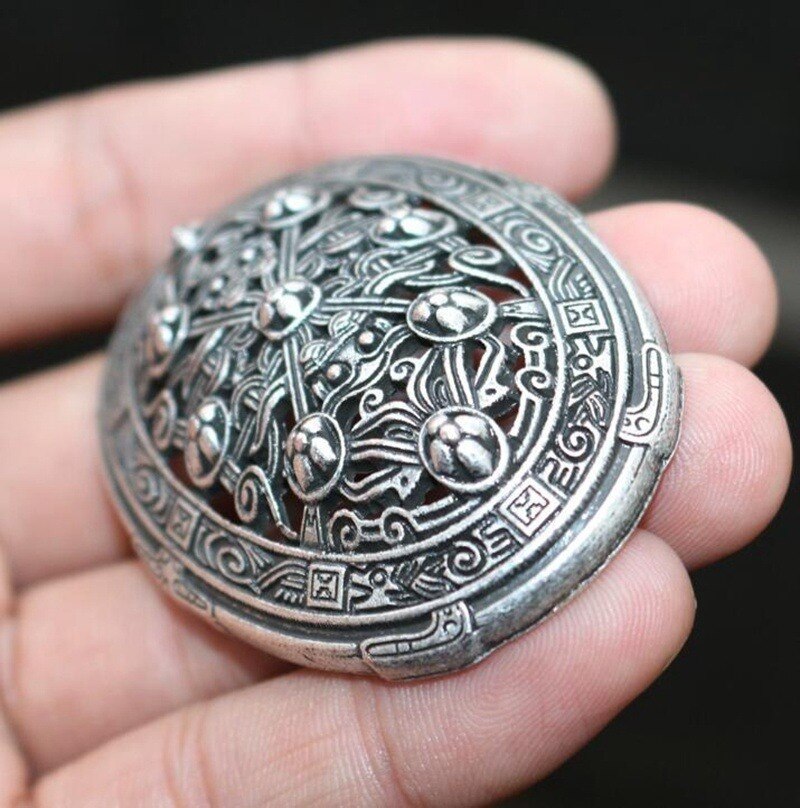 Vintage Nordic Amulet Fibula Set Broches Zweden Scandinavische Viking Sieraden