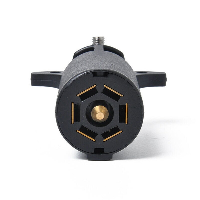 1pc 12V 7 Pin Plug Male Car Caravan Trailer Truck Towing Electric Plug Connector Lighting Board Plug For Tail Lights Turn Signal