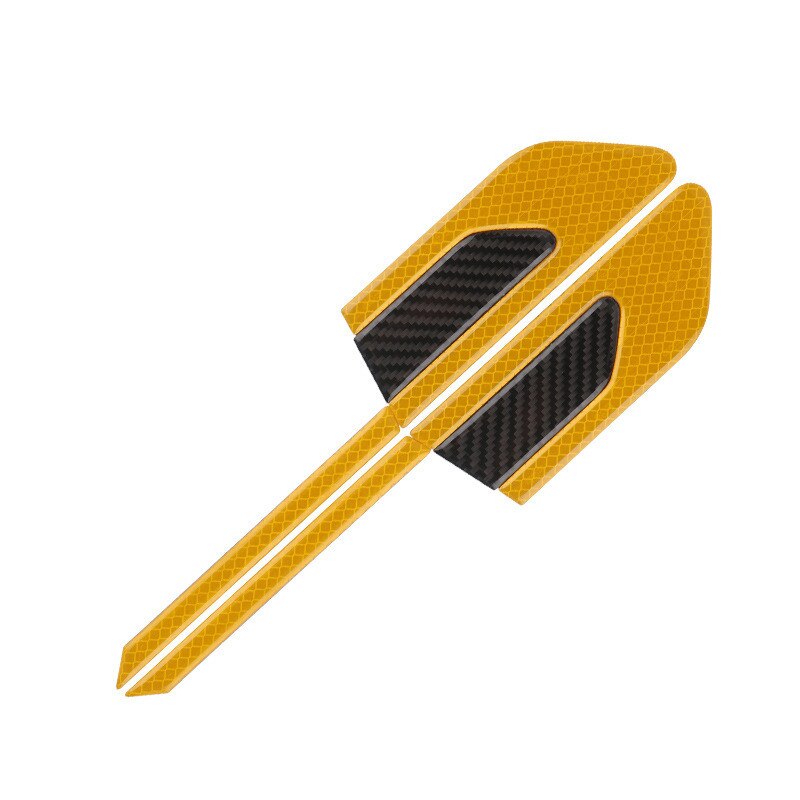 2Pcs/Set Car Reflective Safety Warning Strip Tape Car Bumper Reflective Strips Secure Reflector Stickers Decals