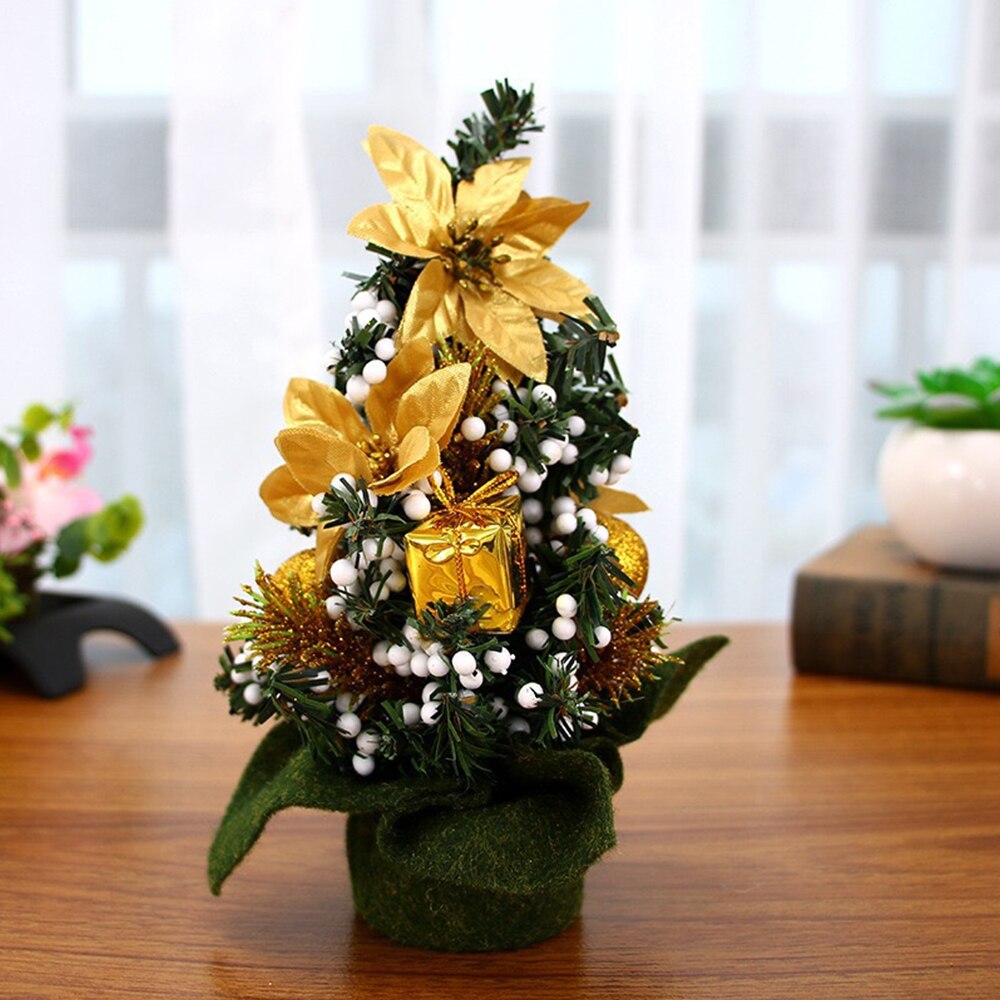 Mini sapin de noël 20cm, petit sapin de pin placé sur le bureau, décoration de maison, de noël pour enfants, nouvel an, Xma: E