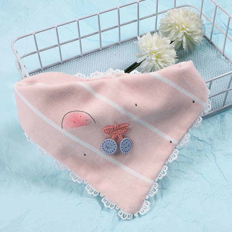 Babero de algodón suave para bebé, Bandana de encaje de princesa, babero triangular para bebé, eructo para niño pequeño, toallas de Saliva, artículos de alimentación para bebé: 3
