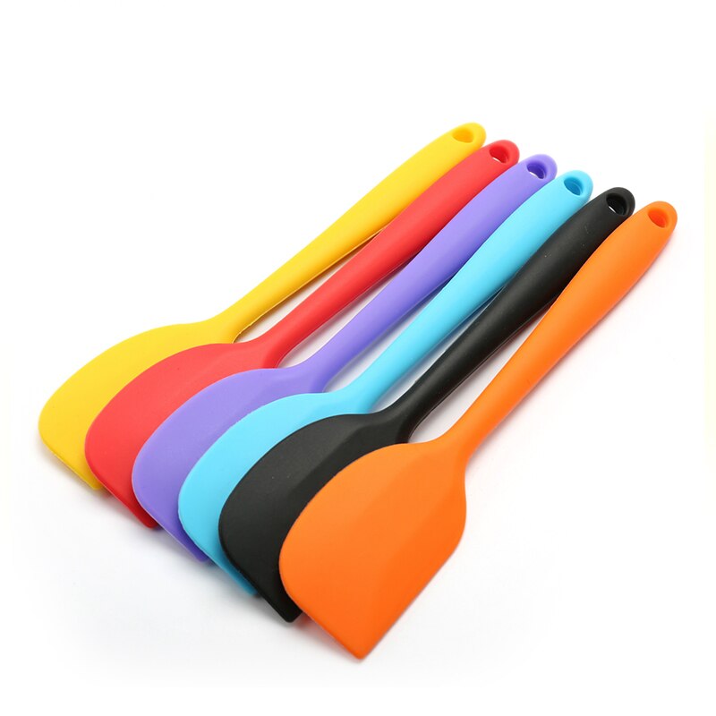 Kitchen Cooking Tool Heat Resistant Integrate Handle Silicone Spoon Scraper Kitchen Utensil Turners Spatula Pan Spatula Cake