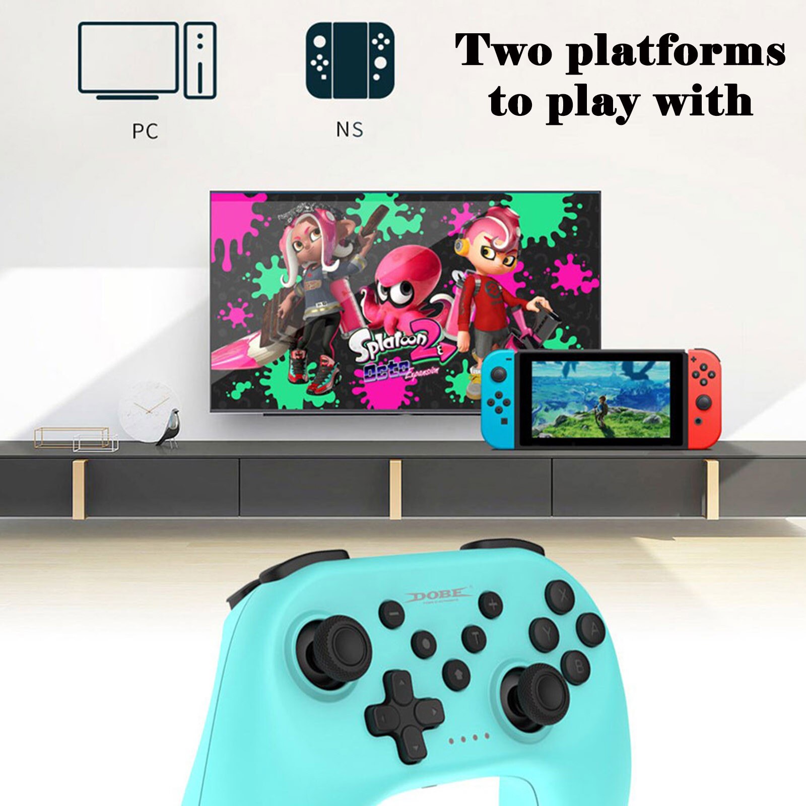 Wireless Bluetooth Gamepad For Switch Game Joystick Controller With 6-Axis Gyro Gamepad Handle For Ninteno Switch Console PC