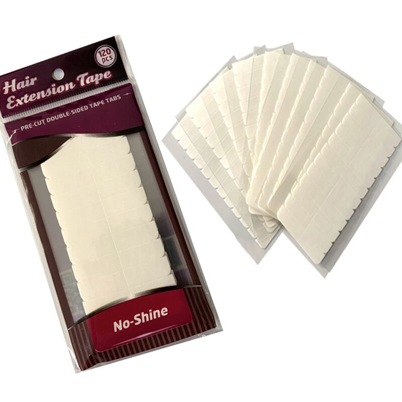 0.8*4Cm Wit Geen Glans Haarverlenging Plakband Dubbelzijdige Tape Strips Waterdicht Voor Haarverlenging/lace Pruik/Toupet
