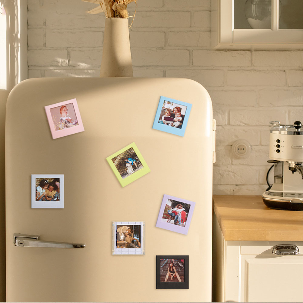Marco magnético para impresora Fujifilm Instax Square SQ1, montaje de fotos, colocación de refrigerador, Cuadrado SQ40, enlace cuadrado