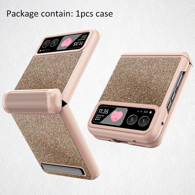 Fold Hinge Case For Motorola Razr 40 / Razr 3 Woman Girl Fall Protector Protection Cover: SKY BLUE / Case & Screen Protector