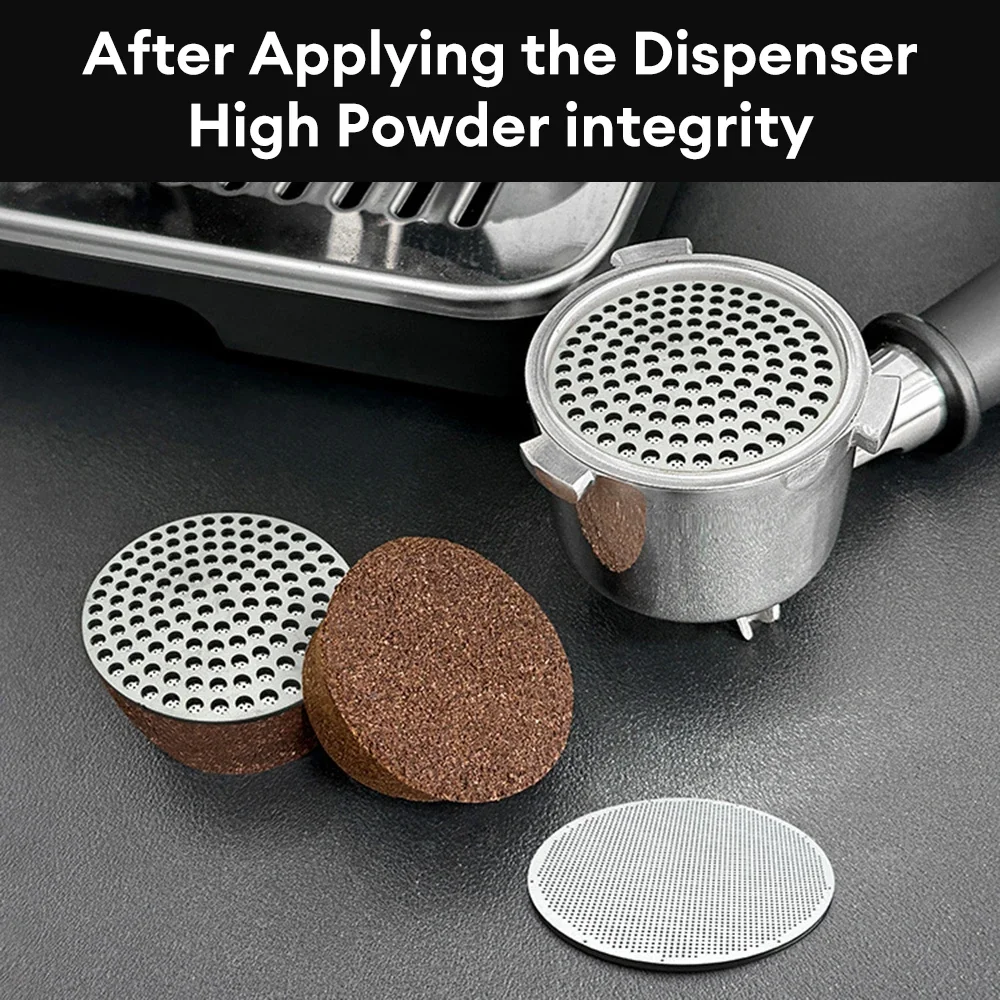 51/53/58mm Metal Double Coffee Filter Reusable Fine Mesh Heat Resistant Coffee Puck Screen Espresso Accessories