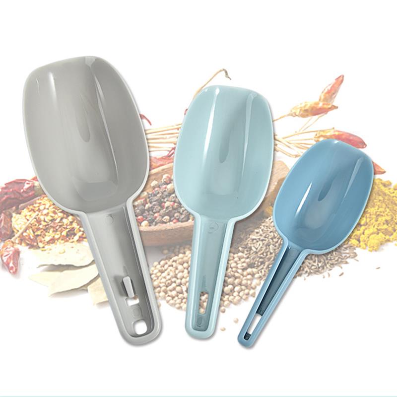 3 stk plast kjøkken øse sett is øse mat øse for mel sukker kjøkken verktøy måle øser spader