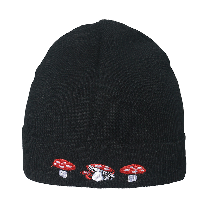 Foxmom – bonnet en forme de champignon noir et blanc pour femme, joli chapeau d&#39;extérieur pour l&#39;hiver, nouveauté: E