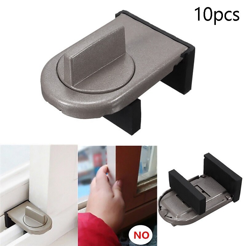 Sliding Door AntiTheft Switch Lock Sliding Window Blocker Iron Window