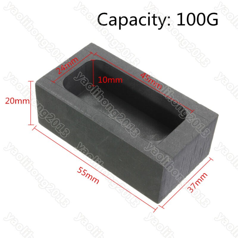 3.5oz-80oz grafit støbning ingot skimmel guld sølv smeltende støbning metal ovn