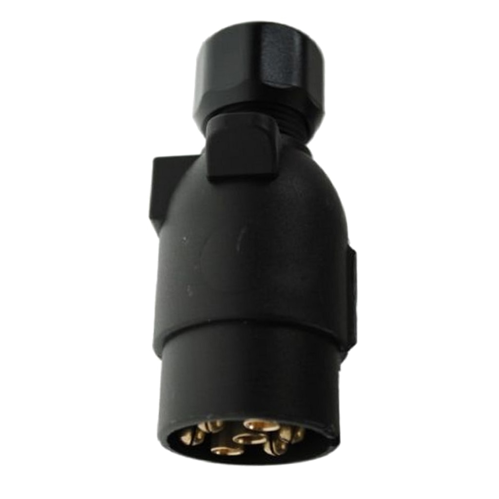 7 Pins Round Plastic Trailer Caravan Truck Towing Electrics Plug