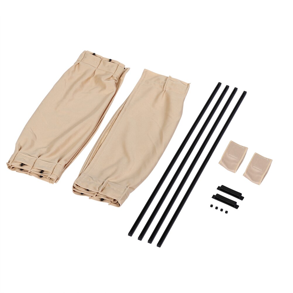 2*50s carro sol sombra janela cortina ajustável pára-sol viseira valance cortina preto verão proteção janela filme: Beige