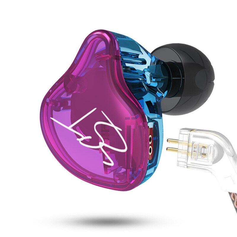 Kz zst x zst in-ear-kopfhörer, hybrid-headset, hifi-bass, geräuschunterdrückung, farbige ohrhörer mit mikrofon, ersatzkabel für zsn zsx  zs3