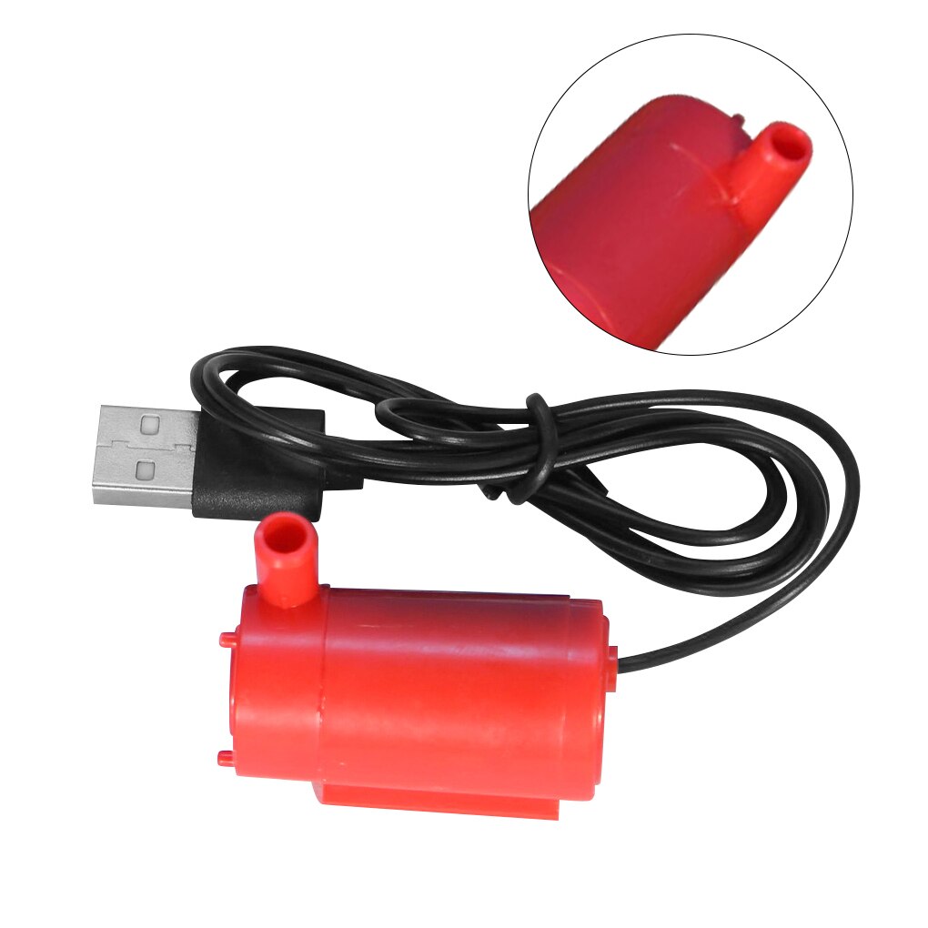 Submerged Pump USB Mini Aquarium Suction Pump Plastic Mute Submersible Water Fountain
