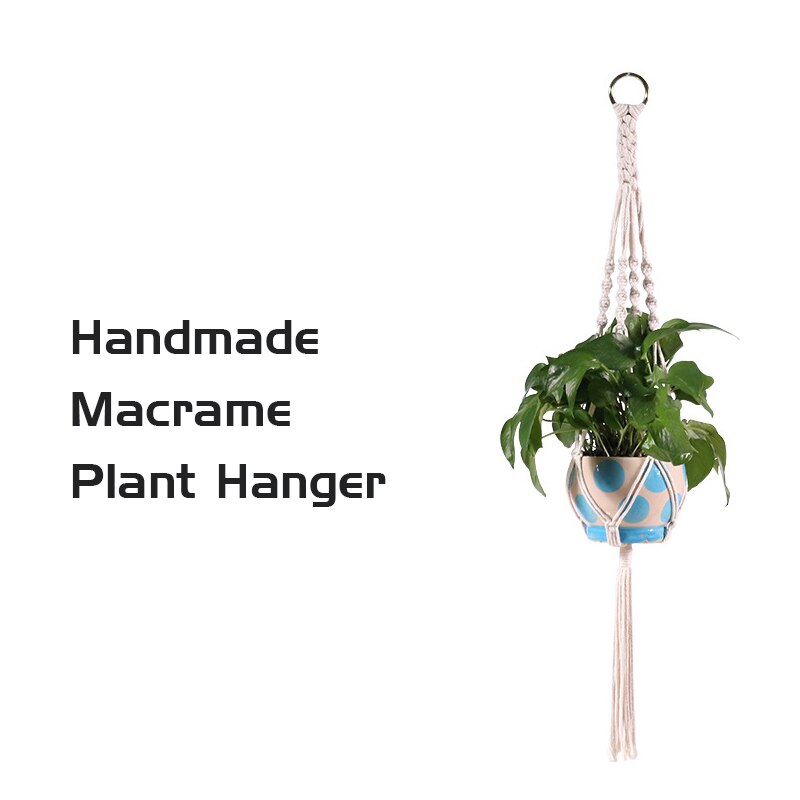 Hanging Baskets 100% cotton Handmade Plant Holder Macrame Plant Hanging Flowerpot Wall Decor handcrafted plant hangers
