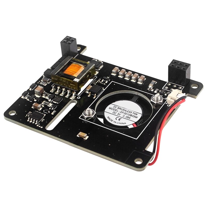 POE HAT para Raspberry Pi Power sobre Gigabit Ethernet Hat pantalla OLED para Raspberry Pi 3b +/4b, compatible con 802.3af