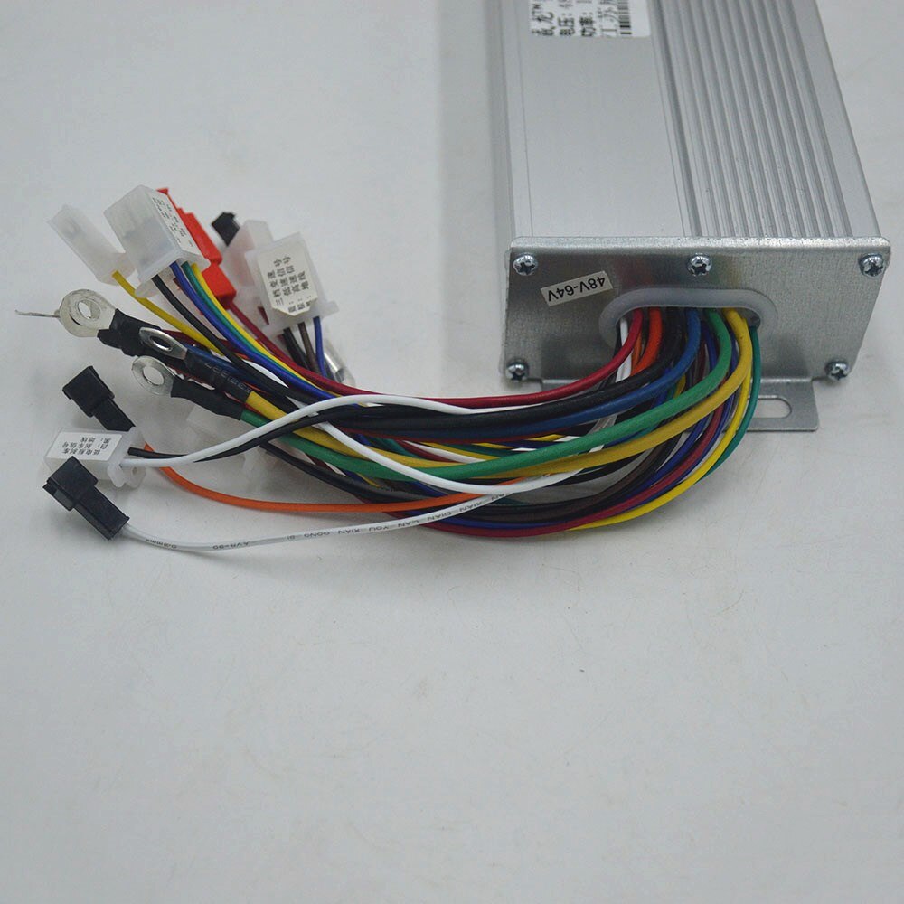 48V/64V 1500W 45A Dual mode Sensor Sensorless Brushless DC Motor Controller for E-bike Scooter Motorcycle Controller 1500W