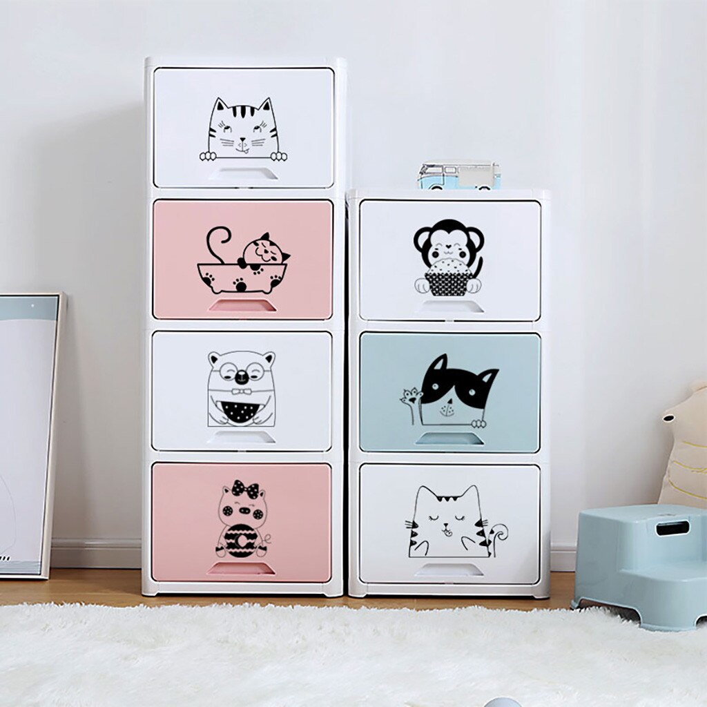 Cute Cat Wall Stickers Light Switch Decor Decals Art Mural Baby Nursery Room Sticker PVC Wallpaper for Living Room