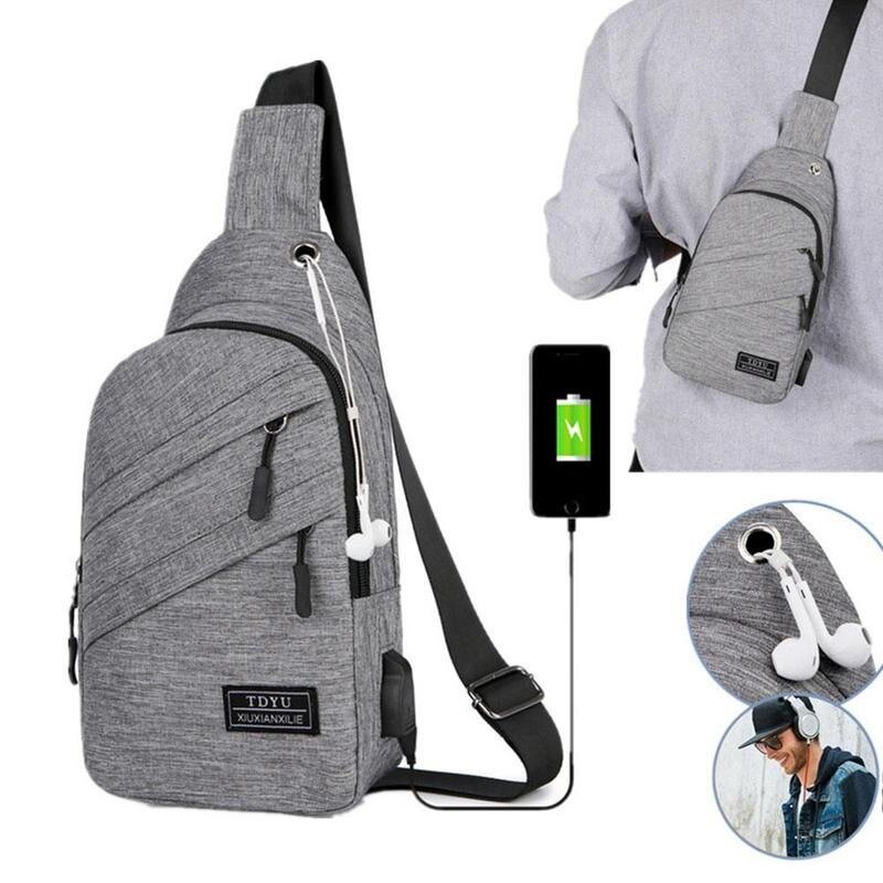 Mochila pequeña de viaje para hombre y mujer, bolsa pequeña Unisex, a prueba de agua, deportiva, cruzada, N8F3