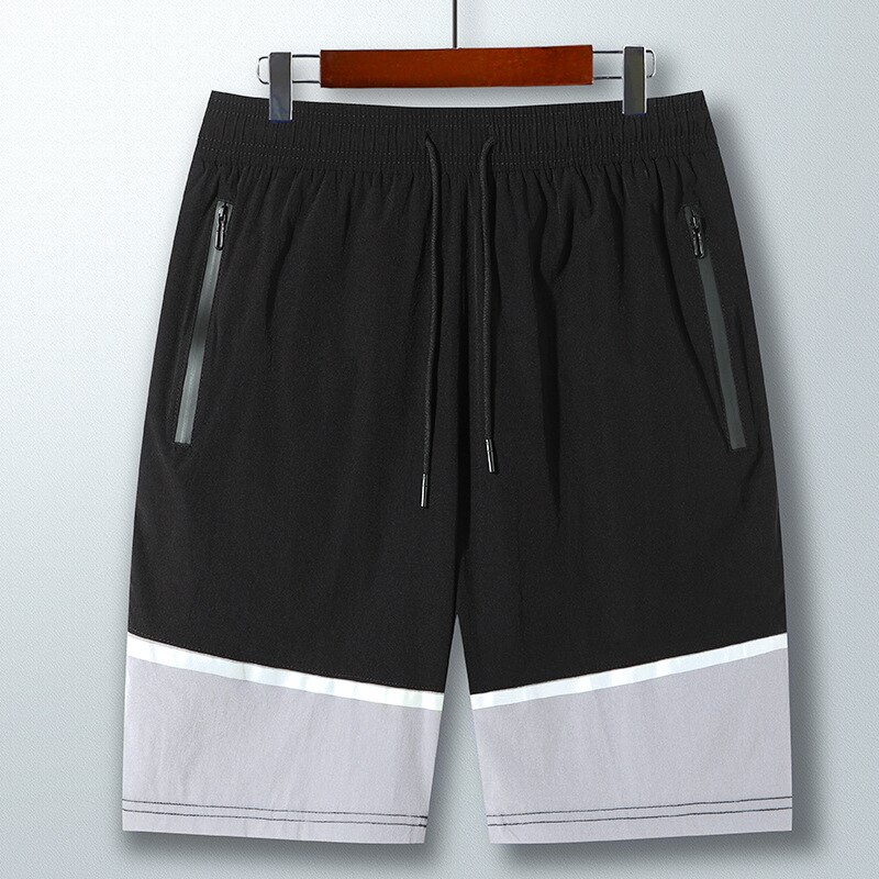 2022 Mens Oefening Sportbroek Workout Basketbal Gym Sport Casual Kleding Fitness Jogging Ademende Tennis Shorts Mannen: Black / M