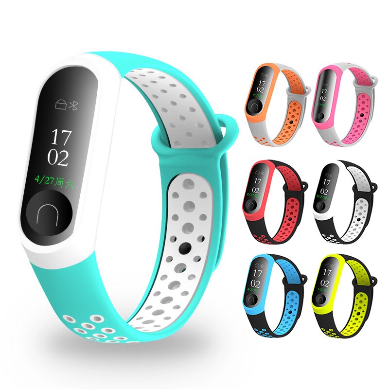 Silicone Smart Sports Bracelet For Xiaomi Mi Band 3 Fitness Bracelet Wristband Watch Band For Millet Bracelet 3 Wearable Devices