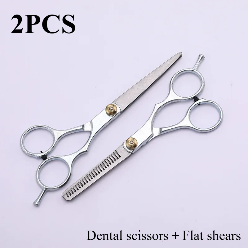 Roestvrijstalen schaar voor haar Dunner wordend knippen Clipper Kappersproducten Kapsel Trim Knippen Kapper Haarschaar nieuw: Rood