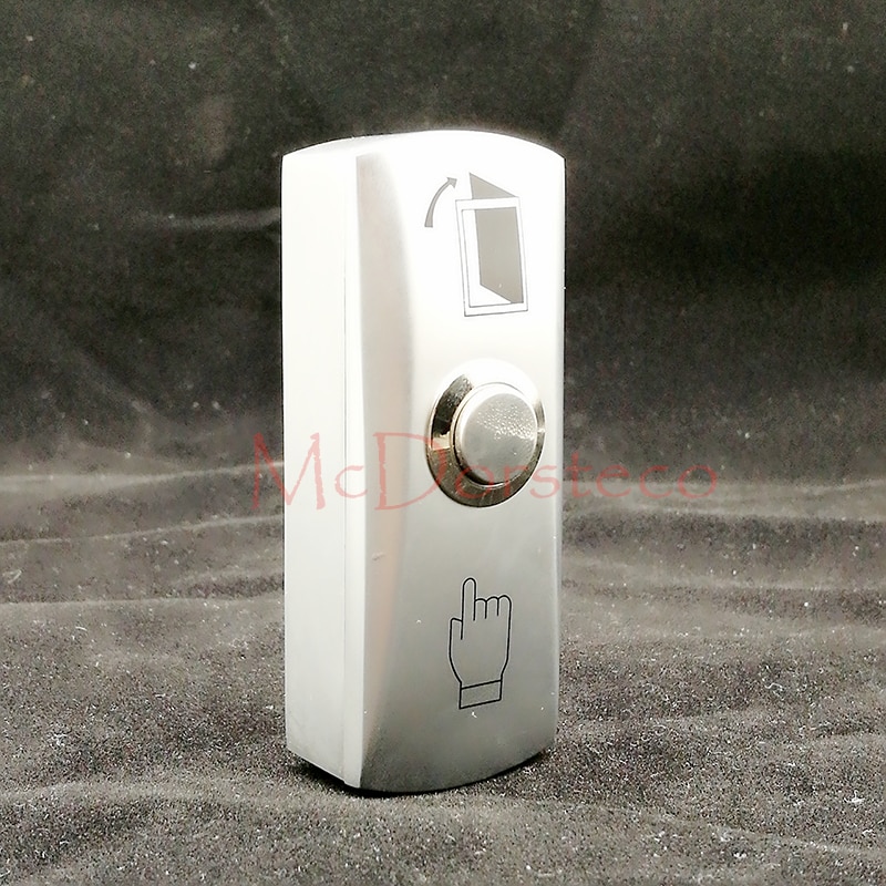 stainless steel door release switch emergency exit button silver keys for Narrow Door access control system
